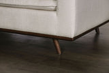 Monthey Dark Brown/Linen White Sofa by Furniture of America at Eve Furniture