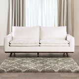 Monthey Dark Brown/Linen White Sofa by Furniture of America at Eve Furniture