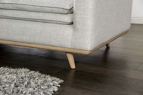 Monthey Oak/Light Gray Sofa by Furniture of America at Eve Furniture