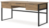 Montia Light Brown 67" Home Office Desk by Ashley at Eve Furniture