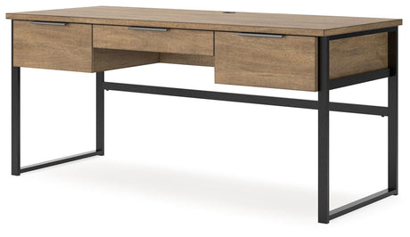 Montia Light Brown 67" Home Office Desk by Ashley at Eve Furniture