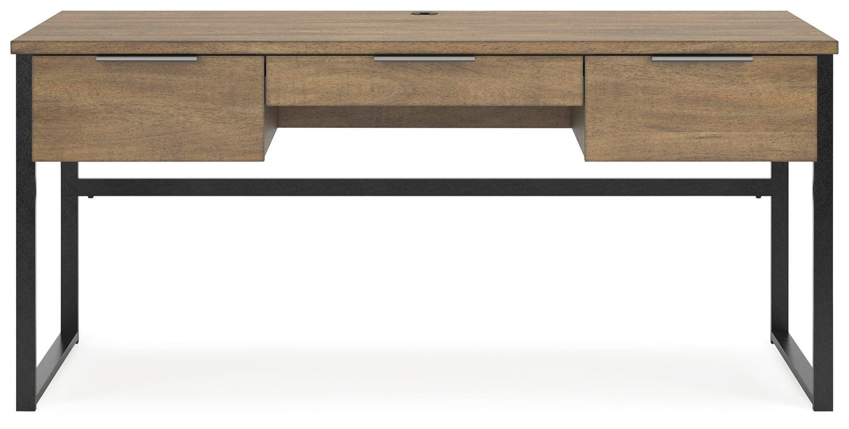Montia Light Brown 67" Home Office Desk by Ashley at Eve Furniture