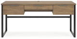 Montia Light Brown 67" Home Office Desk by Ashley at Eve Furniture