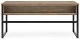 Montia Light Brown 67" Home Office Desk by Ashley at Eve Furniture
