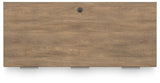 Montia Light Brown 67" Home Office Desk by Ashley at Eve Furniture
