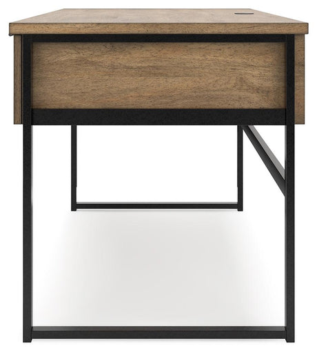 Montia Light Brown 67" Home Office Desk by Ashley at Eve Furniture