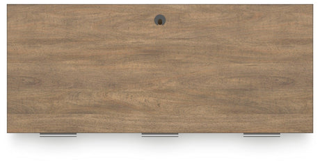 Montia Light Brown 67" Home Office Desk by Ashley at Eve Furniture