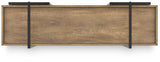 Montia Light Brown 76" Bookcase by Ashley at Eve Furniture