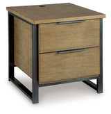 Montia Light Brown End Table by Ashley at Eve Furniture