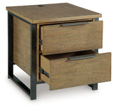 Montia Light Brown End Table by Ashley at Eve Furniture