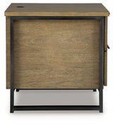 Montia Light Brown End Table by Ashley at Eve Furniture