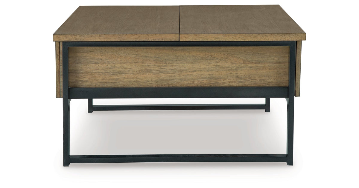 Montia Light Brown Lift-Top Coffee Table by Ashley at Eve Furniture