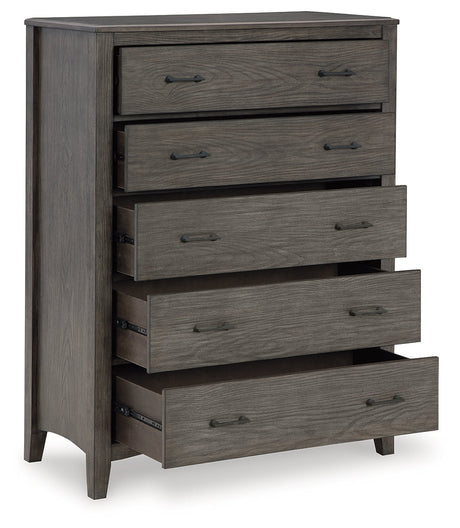 Montillan Grayish Brown Chest of Drawers