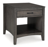 Montillan Grayish Brown End Table