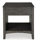 Montillan Grayish Brown End Table