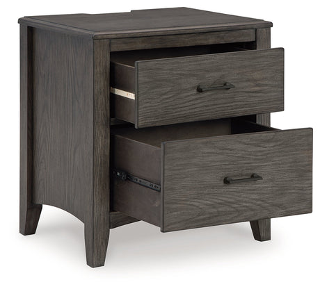 Montillan Grayish Brown Nightstand