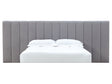 Monty Gray California King Channeled Wall Bed Headboard Only by Modus Furniture at Eve Furniture