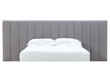 Monty Gray California King Channeled Wall Bed Headboard Only by Modus Furniture at Eve Furniture