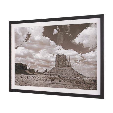 Monument Valley II Sepia by Debra Van Swearingen a Hand Embellished Framed Photo Art Print Matted un by Mercana at Eve Furniture