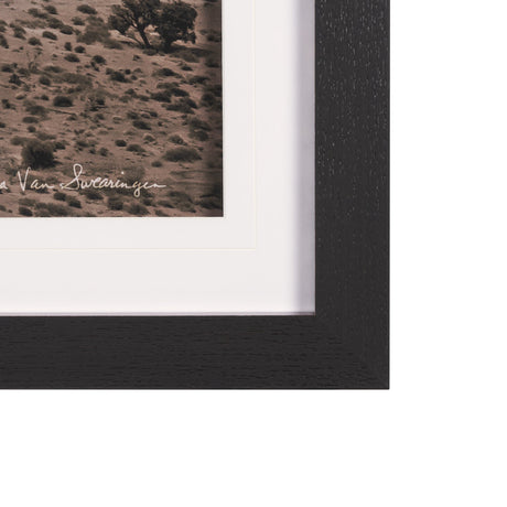 Monument Valley II Sepia by Debra Van Swearingen a Hand Embellished Framed Photo Art Print Matted un by Mercana at Eve Furniture