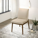 Monza Beige Velvet Dining Chair (Set Of 2) by Ashcroft Imports at Eve Furniture
