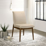 Monza Beige Velvet Dining Chair (Set Of 2) by Ashcroft Imports at Eve Furniture