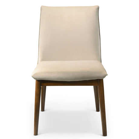 Monza Beige Velvet Dining Chair (Set Of 2) by Ashcroft Imports at Eve Furniture