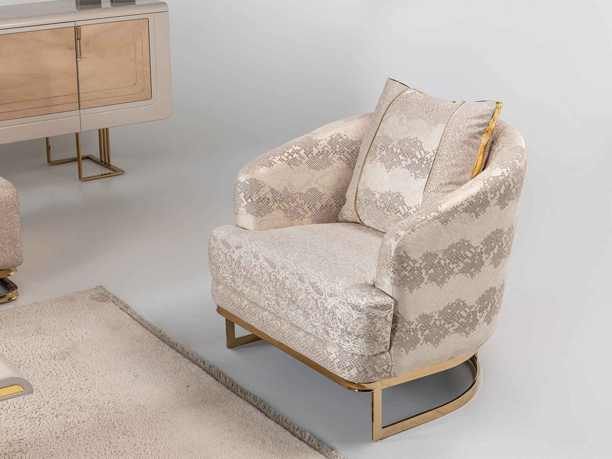 Monza Chair Cream by Furnia at Eve Furniture