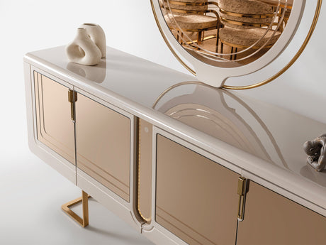 Monza Console With Mirror by Furnia at Eve Furniture