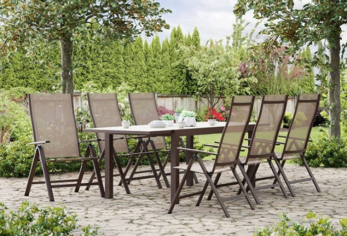 Monza Gun Metal/Gray Adjustable Chair by Furniture of America at Eve Furniture
