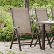 Monza Gun Metal/Gray Adjustable Chair by Furniture of America at Eve Furniture
