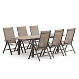 Monza Gun Metal/Gray Dining Table by Furniture of America at Eve Furniture