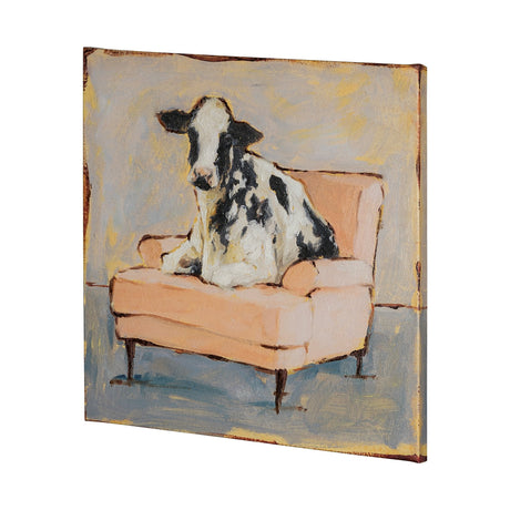 Moo-ving II by Ethan Harper a Hand Embellished Textured Canvas by Mercana at Eve Furniture