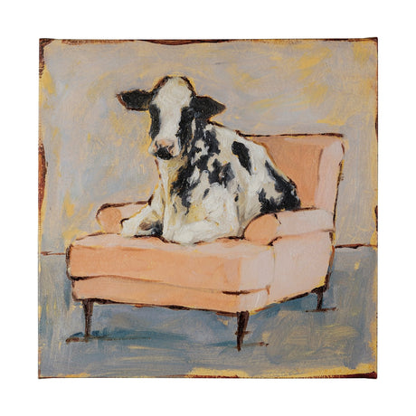 Moo-ving II by Ethan Harper a Hand Embellished Textured Canvas by Mercana at Eve Furniture