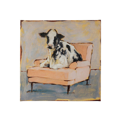 Moo-ving II by Ethan Harper a Hand Embellished Textured Canvas by Mercana at Eve Furniture