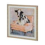Moo-ving In II by Ethan Harper a Hand Embellished Textured Framed Art Print Matted under Glass by Mercana at Eve Furniture