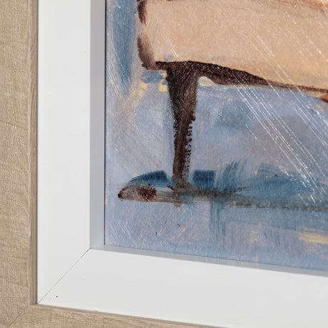 Moo-ving In II by Ethan Harper a Hand Embellished Textured Framed Art Print Matted under Glass by Mercana at Eve Furniture