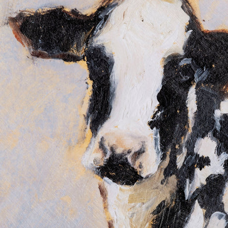 Moo-ving In II by Ethan Harper a Hand Embellished Textured Framed Art Print Matted under Glass by Mercana at Eve Furniture