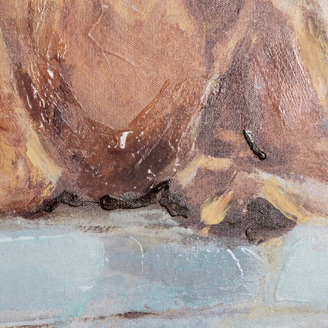 Moo-ving IV by Ethan Harper a Hand Embellished Textured Canvas by Mercana at Eve Furniture