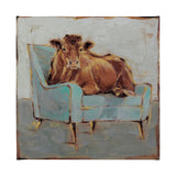 Moo-ving IV by Ethan Harper a Hand Embellished Textured Canvas by Mercana at Eve Furniture