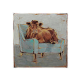 Moo-ving IV by Ethan Harper a Hand Embellished Textured Canvas by Mercana at Eve Furniture