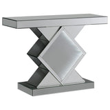 Moody Silver Console Table with LED Lighting