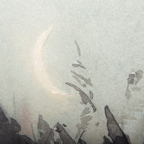 Moon Sets, Sun Rises by Mercana Studio a Hand Embellished Textured Framed Art Print by Mercana at Eve Furniture