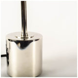 Mooney (17.5"H) Metallic-Silver Metal Shade-less Table Lamp by Mercana at Eve Furniture