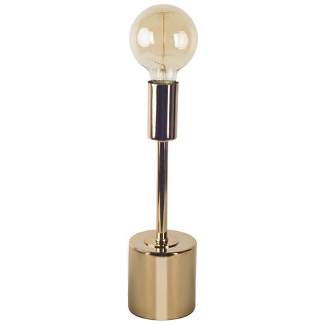 Mooney I (17.5"H) Metallic-Gold Metal Shade-less Table Lamp by Mercana at Eve Furniture