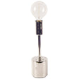Mooney Metallic-Silver Metal Shade-less Table Lamp by Mercana at Eve Furniture