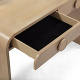 Moonrise 48" Natural Ash 2-Drawer Desk by TOV Furniture at Eve Furniture