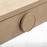 Moonrise 48" Natural Ash 2-Drawer Desk by TOV Furniture at Eve Furniture