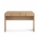 Moonrise 48" Natural Ash 2-Drawer Desk by TOV Furniture at Eve Furniture