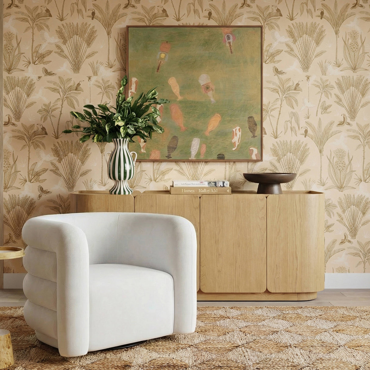 Moora 70" Natural Ash 4-Door Sideboard by TOV Furniture at Eve Furniture